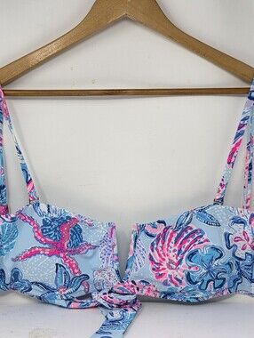 Lilly Pulitzer Canady Bikini Top Bahamas Beachcomber 16